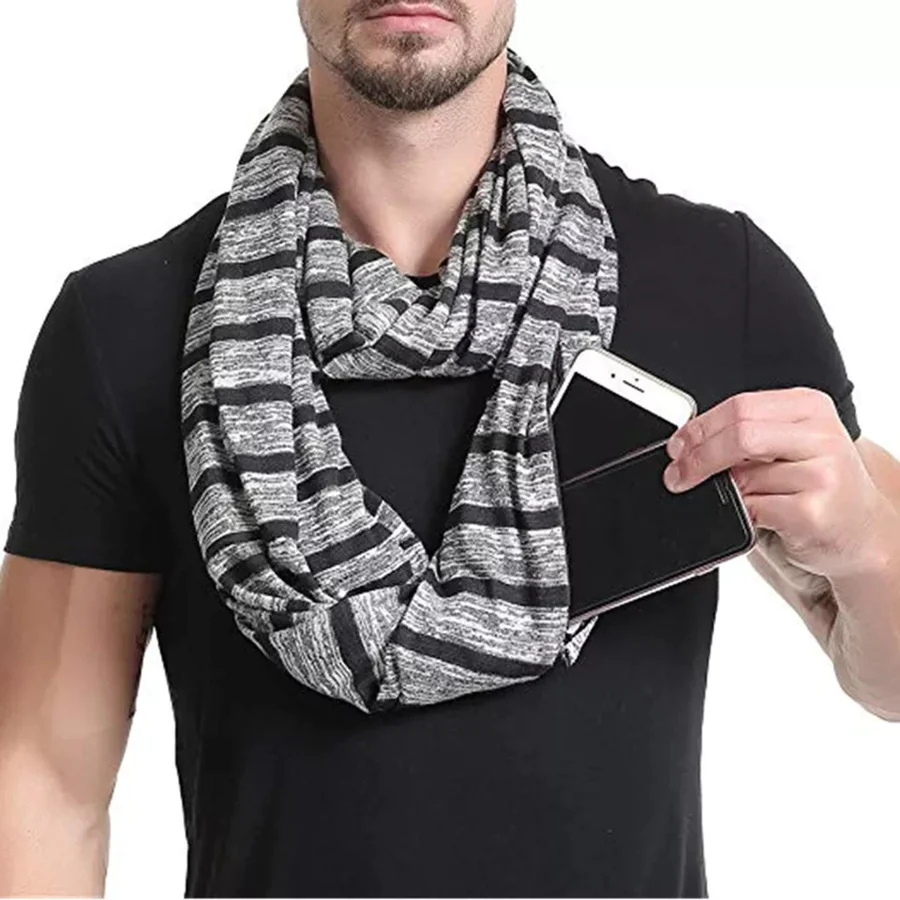 Infinity Scarf with Zipper Pocket - Imagen 5