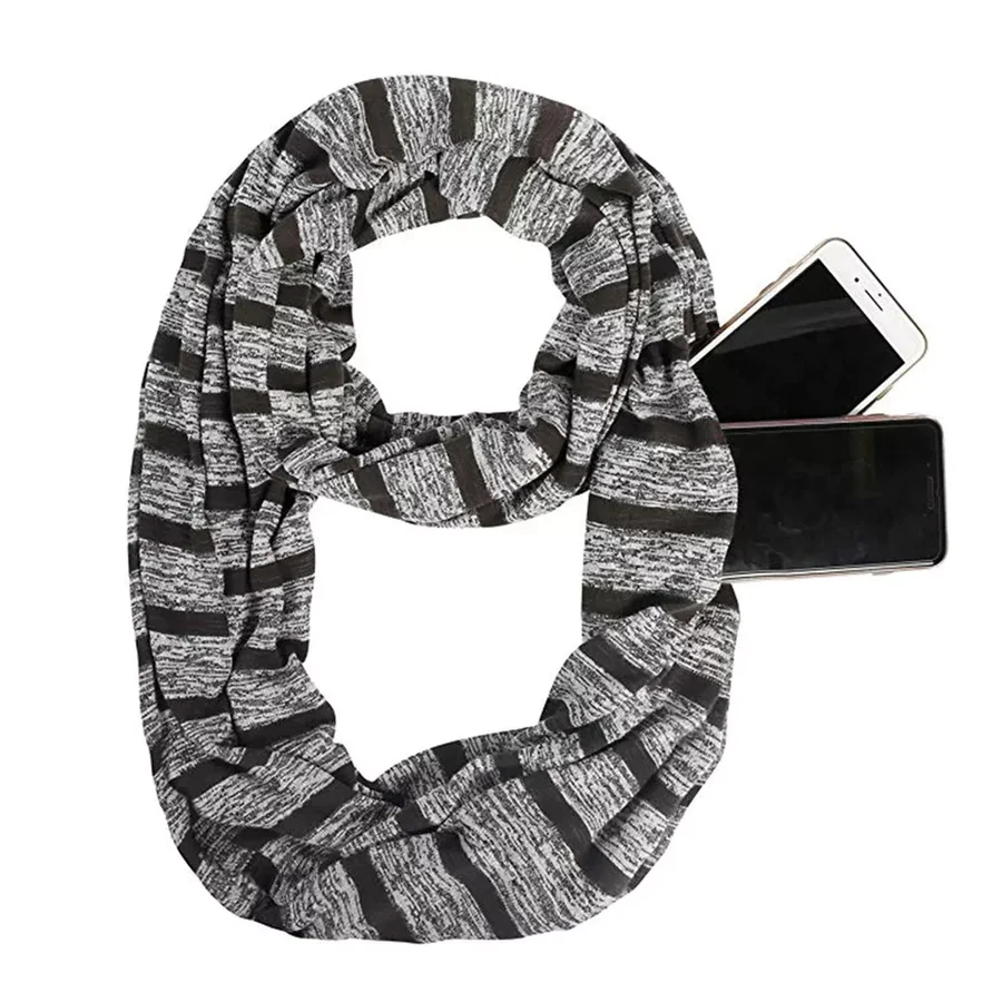 Infinity Scarf with Zipper Pocket - Imagen 3