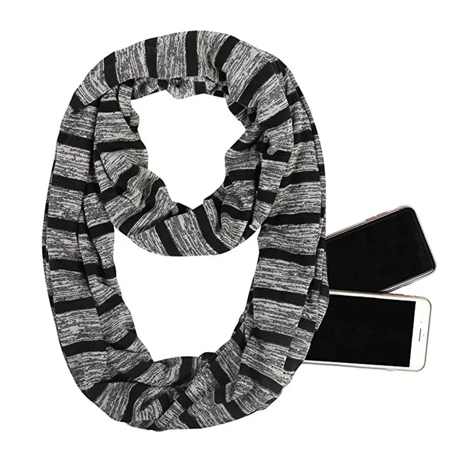 Infinity Scarf with Zipper Pocket - Imagen 4