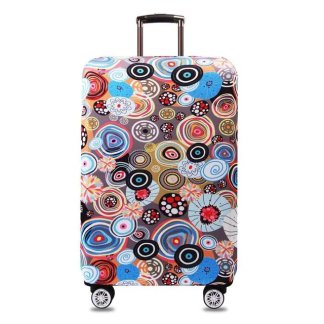Swirls Pattern Luggage Cover