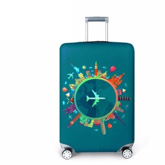 Teal Travel Luggage Cover